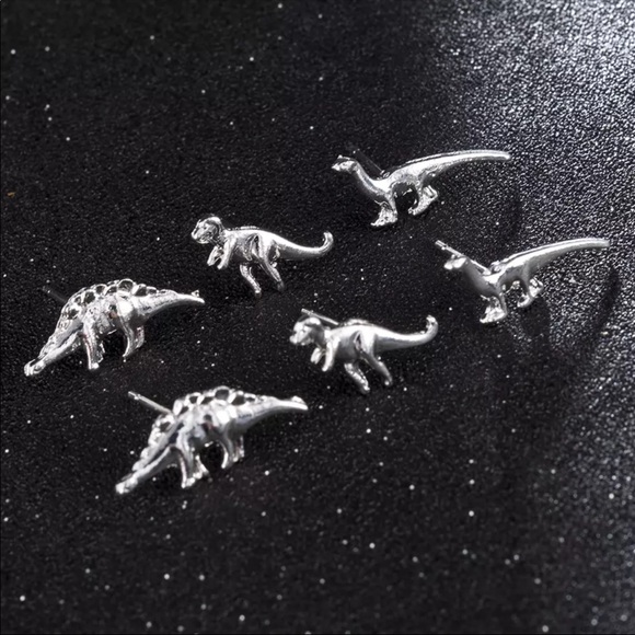 3/$30 NEW! Dinosaur Stud Earrings 3 Pairs Cute Dainty - Picture 3 of 7